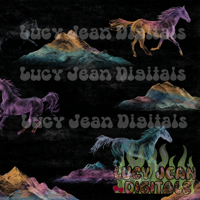 90s Horse Seamless File