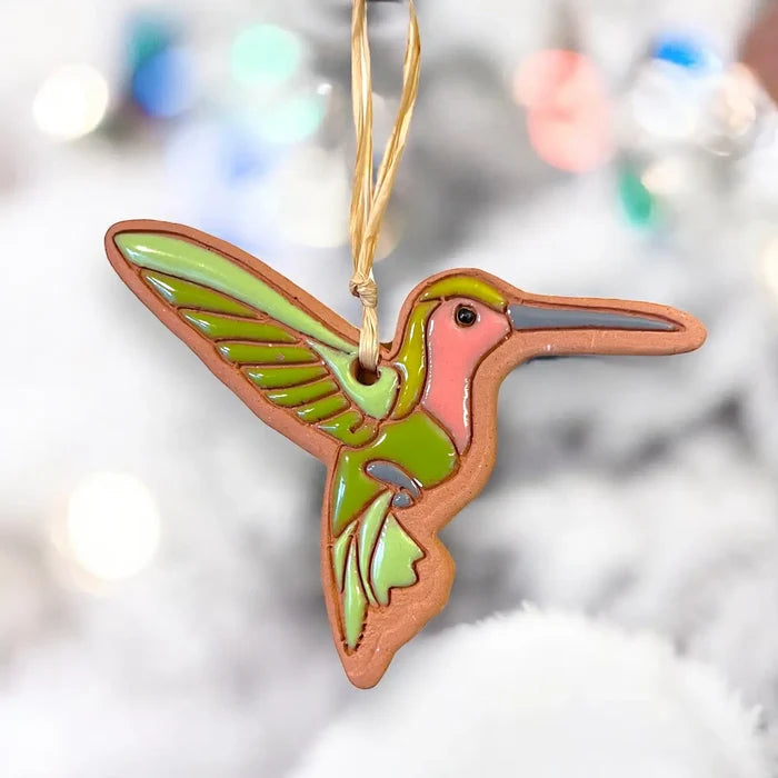 Hummingbird - Green & Pink