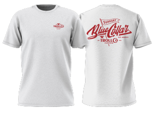 Troll Co. SBC Banner short sleeve tee in white, big and tall sizing