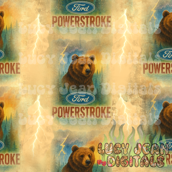 Bear Truck vintage Seamless File