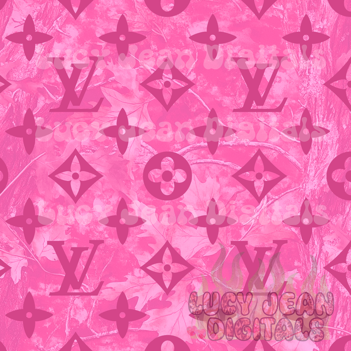 Boujee hot pink Camo Seamless File
