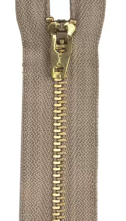 Brass Jean Zipper