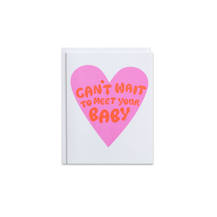 Can't Wait Baby Newborn Greeting Card - Made in Canada