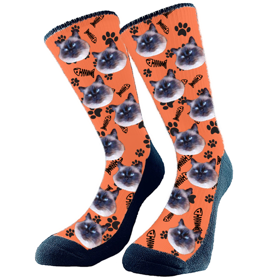 Get custom socks with your very own fur babies face on them! They make the perfect gift Excellent for any holiday, birthday, or anniversary! Every pair is made to order in Alberta, Canada.