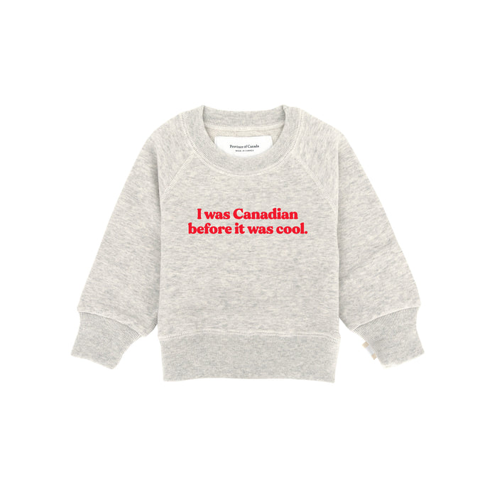 Made in Canada 100% Cotton Cool Canadian Kids French Terry Sweatshirt