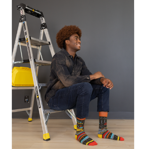 Fix It men’s socks featuring a fun, DIY-inspired design, perfect for anyone who loves to get things done.