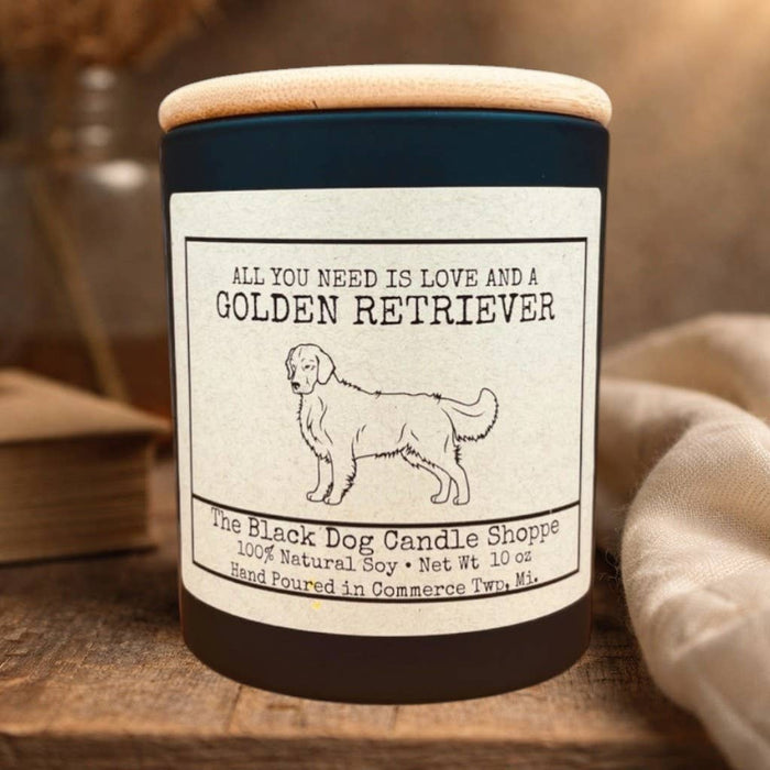Golden Retriever Dog Breed Candle