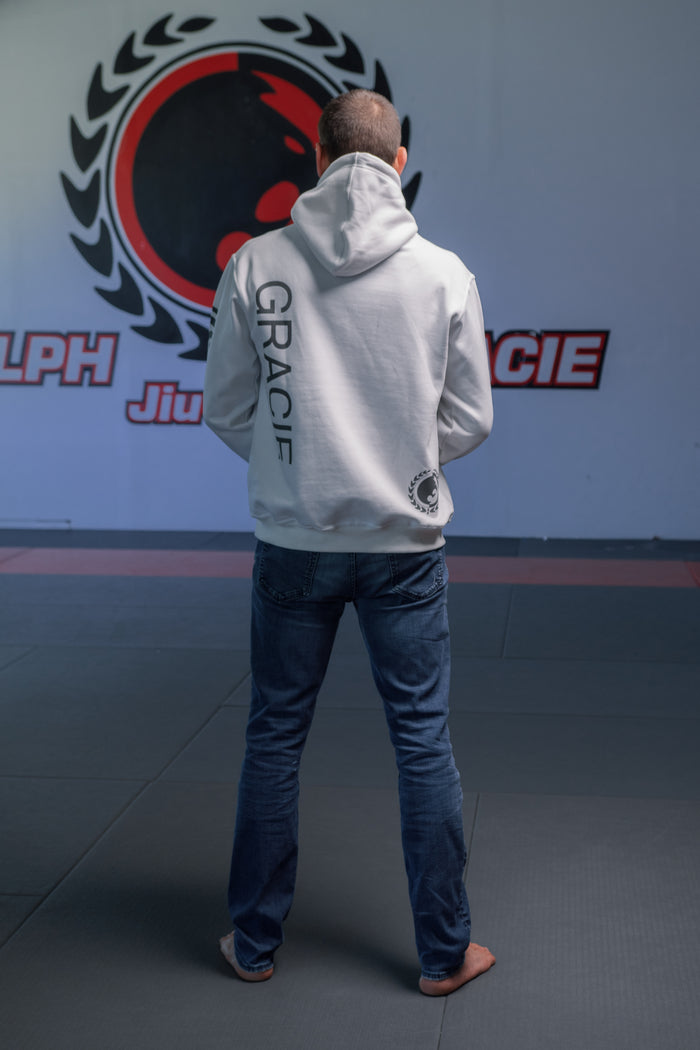 "GRACIE" White Pullover Hoodie