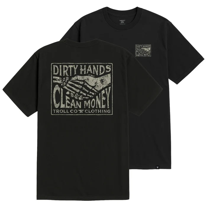 Troll Co. Haggler Box short-sleeve graphic t-shirt in black, available in big and tall sizes