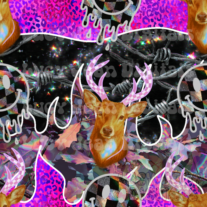 Holographic Camo Deer Seamless File
