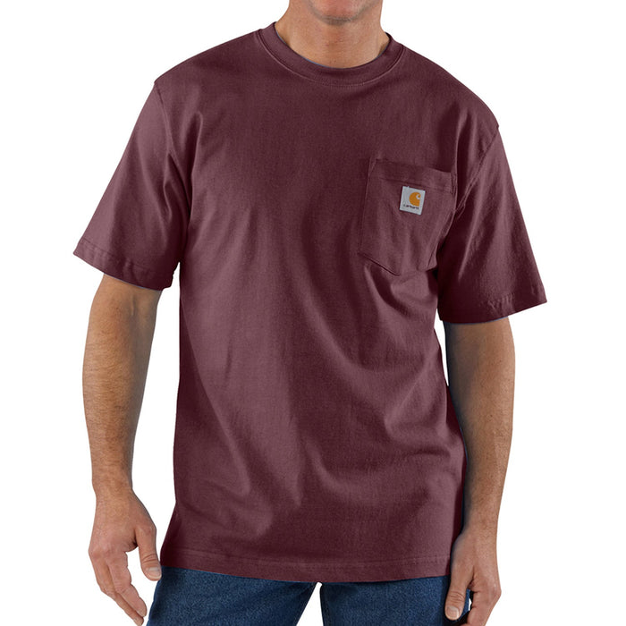 Carhartt K87 port pocket t-shirt shown on model