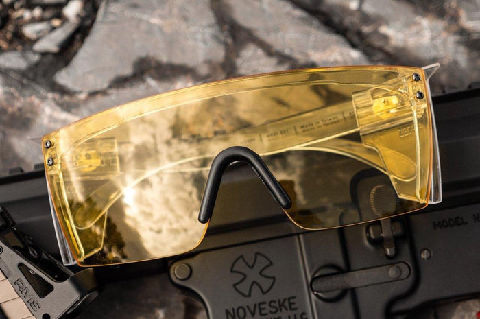 Heat Wave Lazer Face hi-vis yellow Z87 safety glasses, additional product view