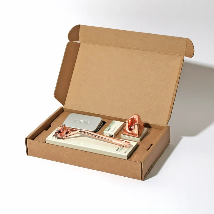 LEAF RAZOR KIT-ROSE GOLD