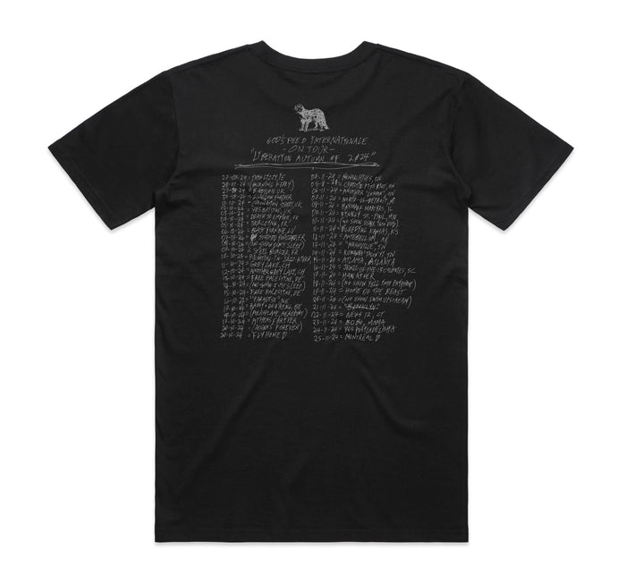 Liberation Autumn of 2024 Black T-Shirt - Bingo Merch