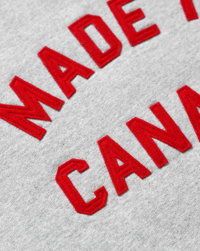 Made in Canada Sweatshirt Heather Grey Fleece - Unisex - Province of Canada