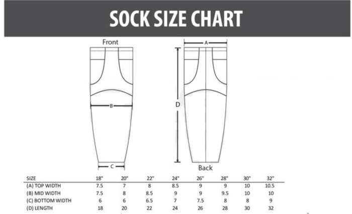 Mets RHL White New Hockey Socks