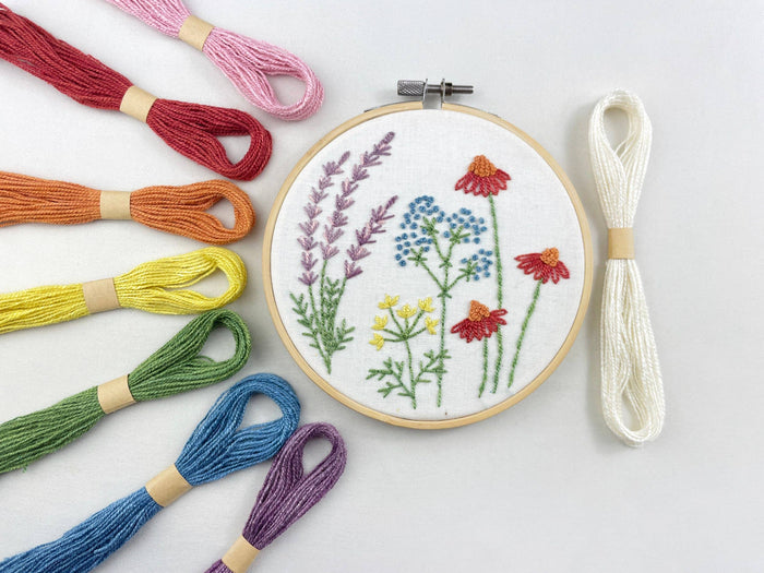 Naturally Dyed Silk Embroidery Floss - Rainbow Set