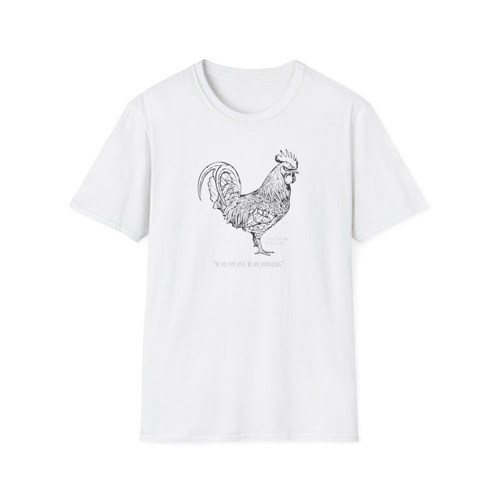 Nori Shore's Rooster Sketch T-Shirt — the Chicken Invasion has begun.