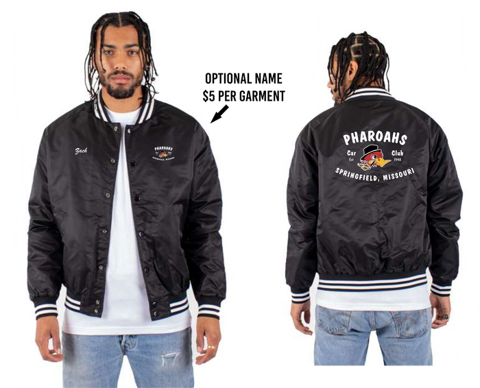 Nylon Varsity Bomber Jacket