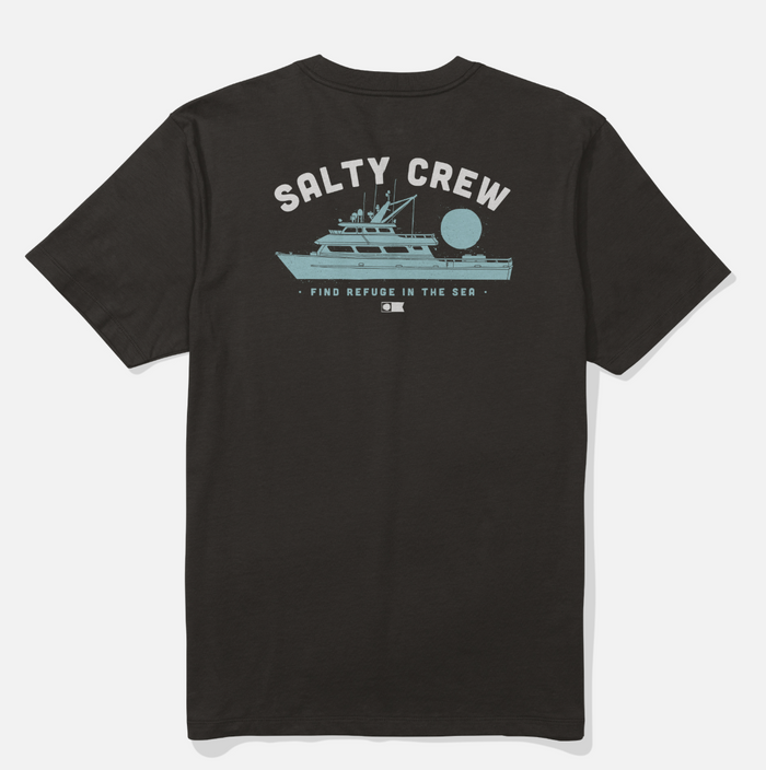 Salty Crew Overnight short-sleeve graphic t-shirt in black