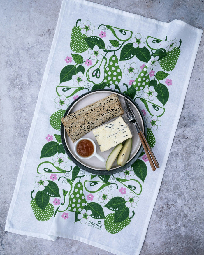PEARS LINEN TEA TOWEL