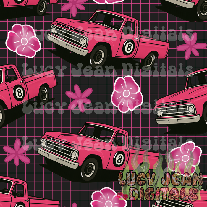 Pink truck Seamless File