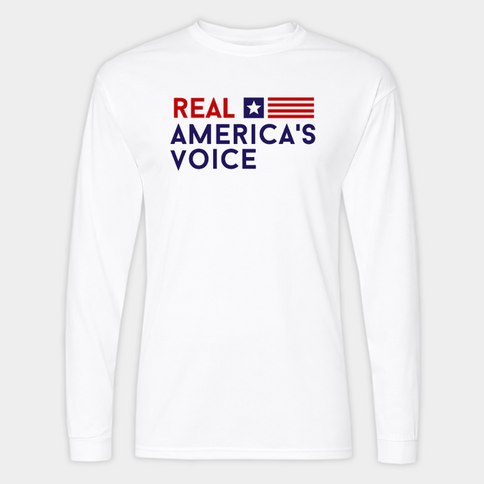 Real America’s Voice™ Long Sleeve Tee – White