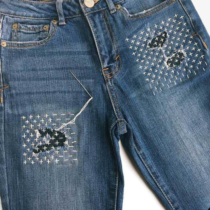 Sashiko Mending Kit - a DIY guide to decorative, functional patching by hand