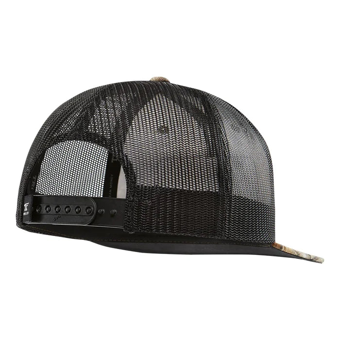 Troll Co. SBC Barricade Realtree Edge camo trucker hat in black, alternate product view