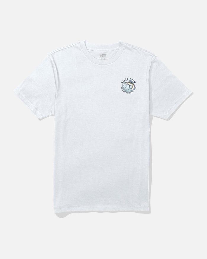 Salty Crew Schooled short-sleeve graphic t-shirt in white