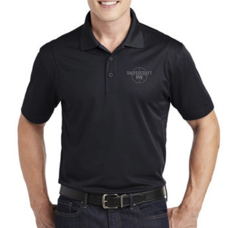 Snipercraft Black Adult Pique Polo Shirt