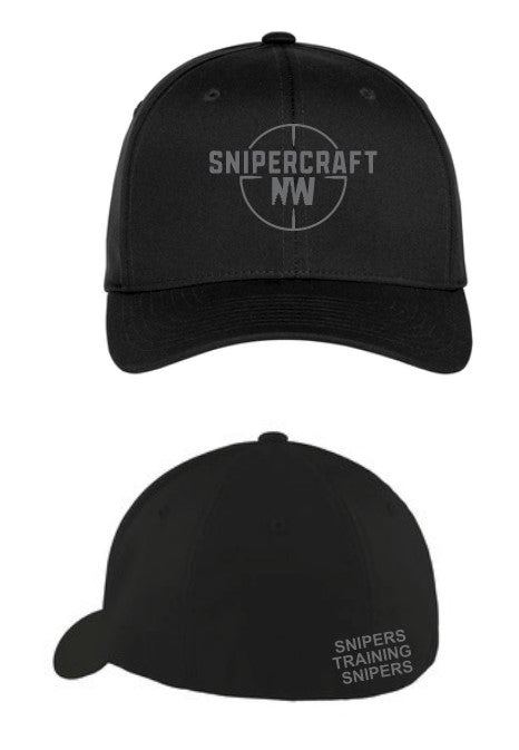 Snipercraft Black Flexfit Curve Bill Cap