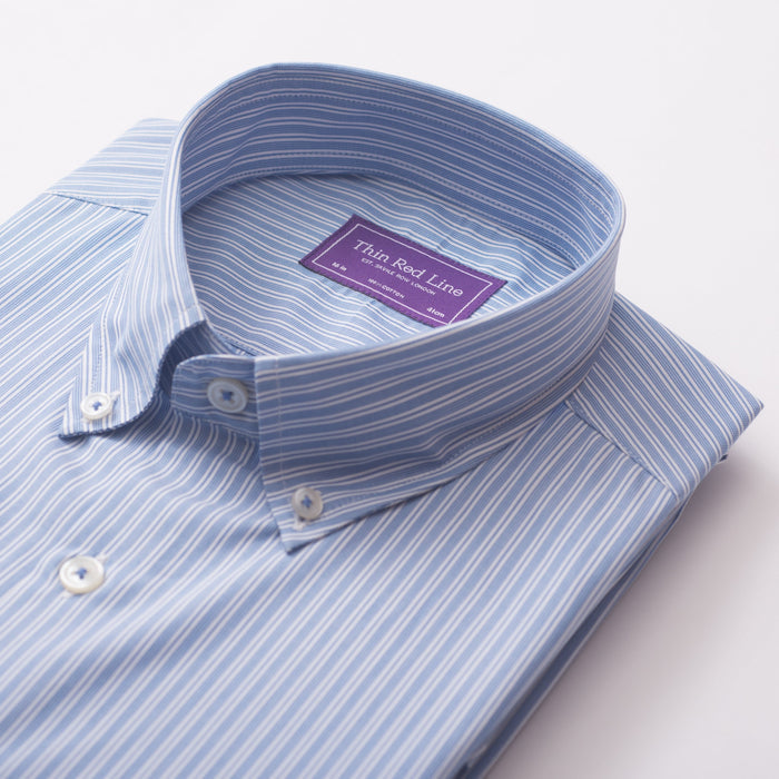 Soho Stripe Blue Casual Fit Shirt - Thin Red Line