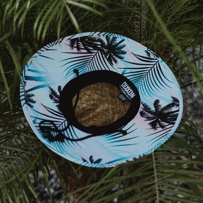 South Beach straw sun hat by Dixxon, alternate product view of the woven straw hat