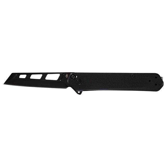 Gerber Spire everyday carry folding knife with black G10 handle scales and pocket clip
