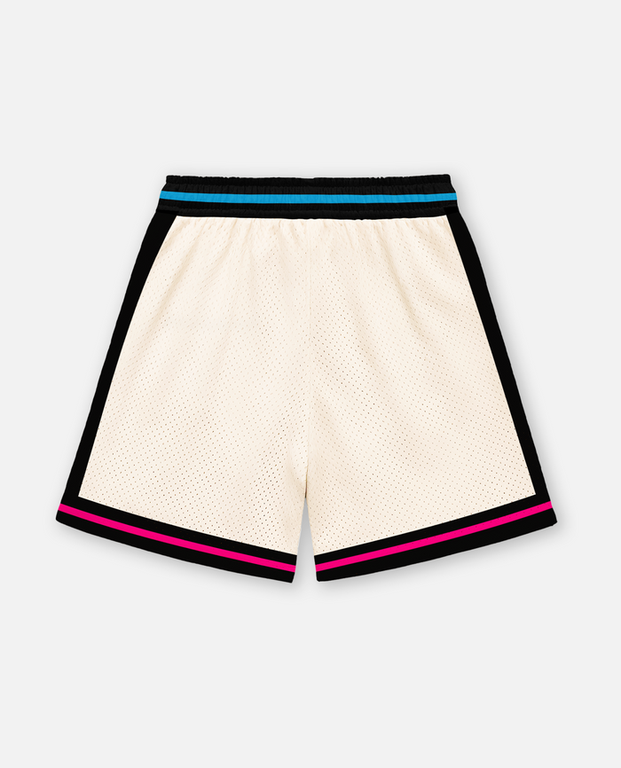 titan battlegear beige shorts with 'RINK LIFE' text on a white background