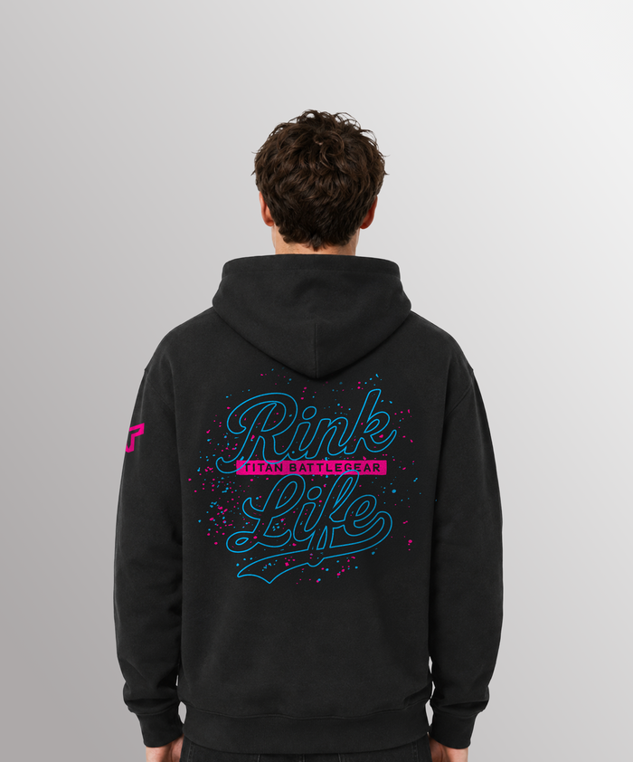 SR RL SPLATTER HOODIE - BLACK