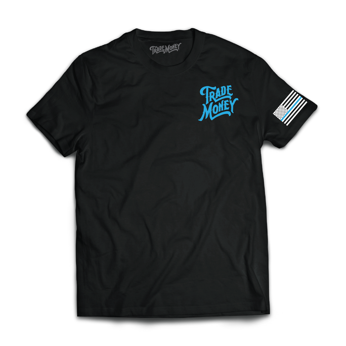 Trade Money Support Your Local Police Officer tee in black, additional product image