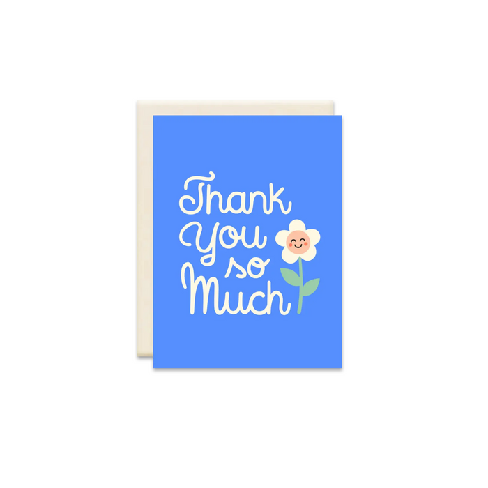 Thank You Flower Greeting Card - Made in Canada - Province of Canada