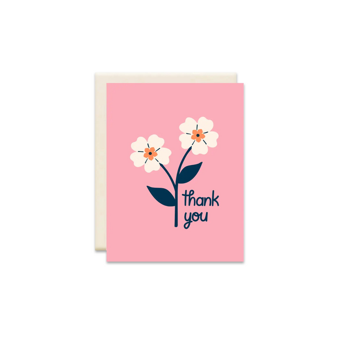 Thank You Primroses Greeting Card - Made in Canada