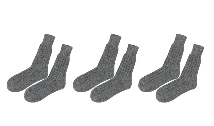 tittimitti® Men’s Alpaca Wool Socks 3-Pack – Soft Warm Winter Crew Socks (Made in Italy)