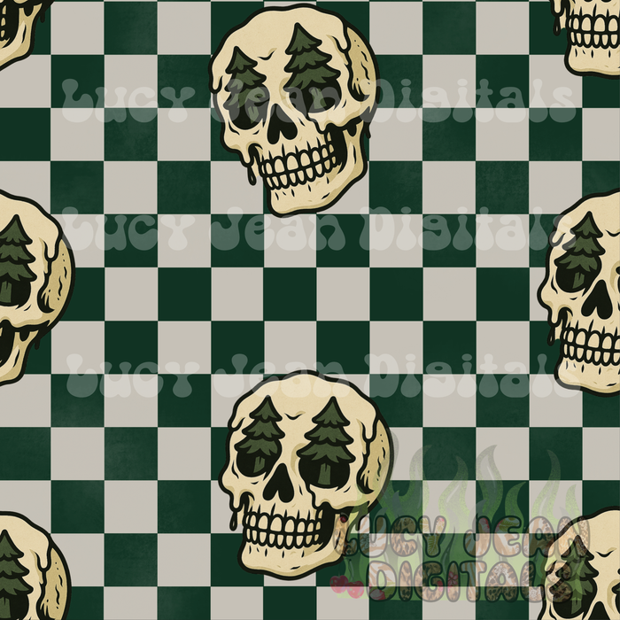 Winter Skulls Seamless File