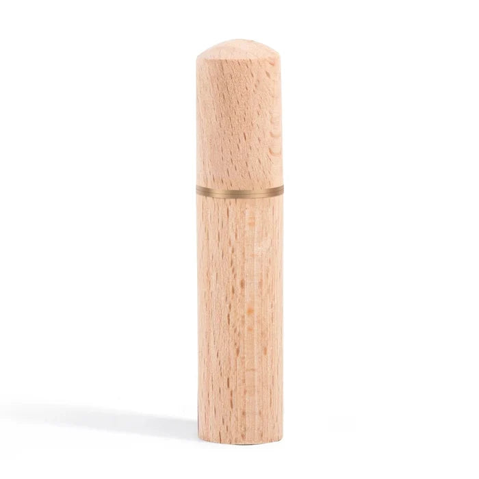 Wood and Brass Needle Holder (empty)