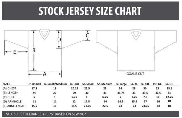 WSHC Solid Color Practice Hockey Jersey