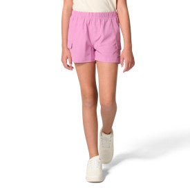 Youth Girls Rugged Flex Woven Cargo Short - Bodacious Heather