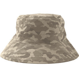 Carhartt youth ripstop camo bucket hat in brown camo, alternate product view
