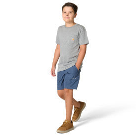 Youth Rugged Flex Heather Short - Blue Horizon Heather