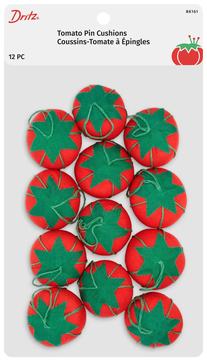 1 inch Tiny Tomato Pin Cushions 12 pack