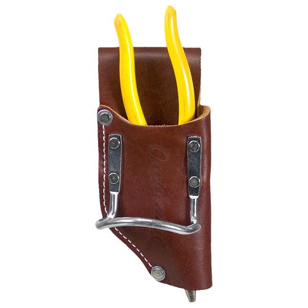 Occidental Leather 2-in-1 tool and hammer holder, top view