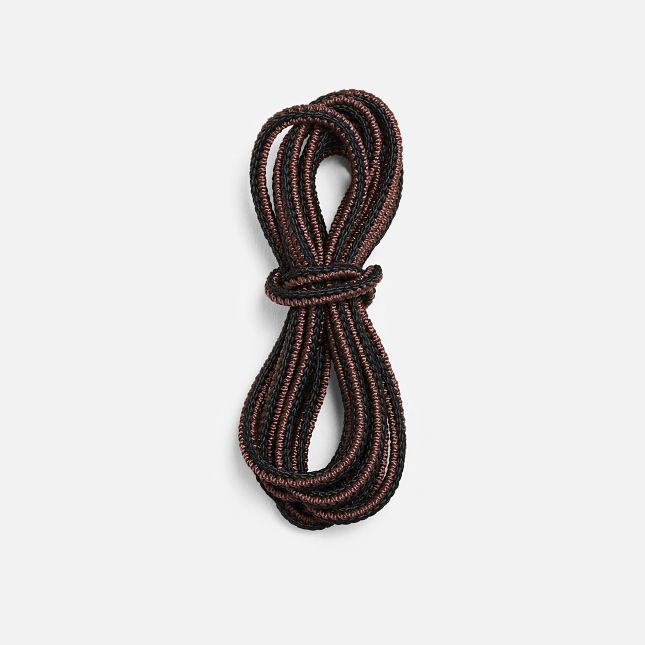 Red Wing 63 inch braided Taslan boot laces in black and brown